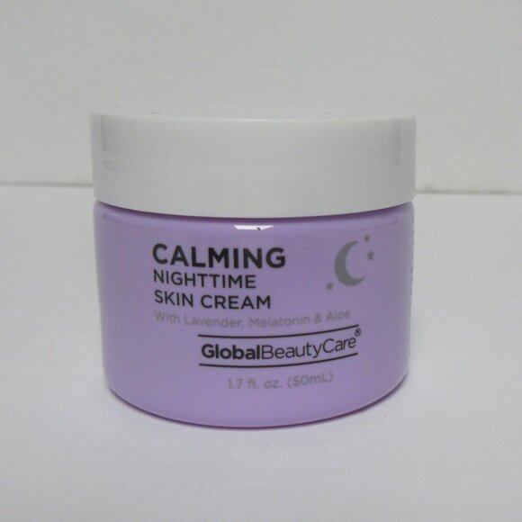 Global Beauty Care Calming Nighttime SKIN CREAM Lavender Aloe 1.7 oz/50mL New - Picture 2 of 4